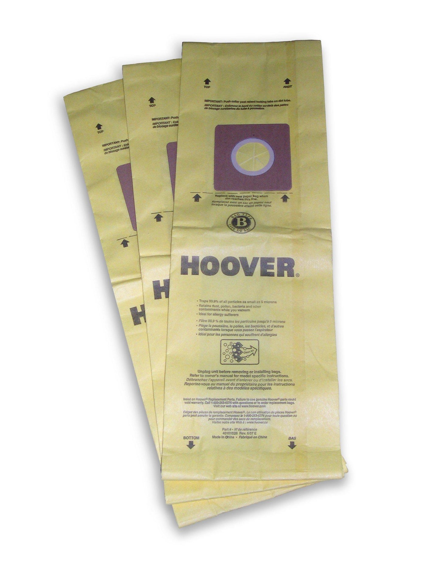 Type B Allergen Bag - 3 Pack