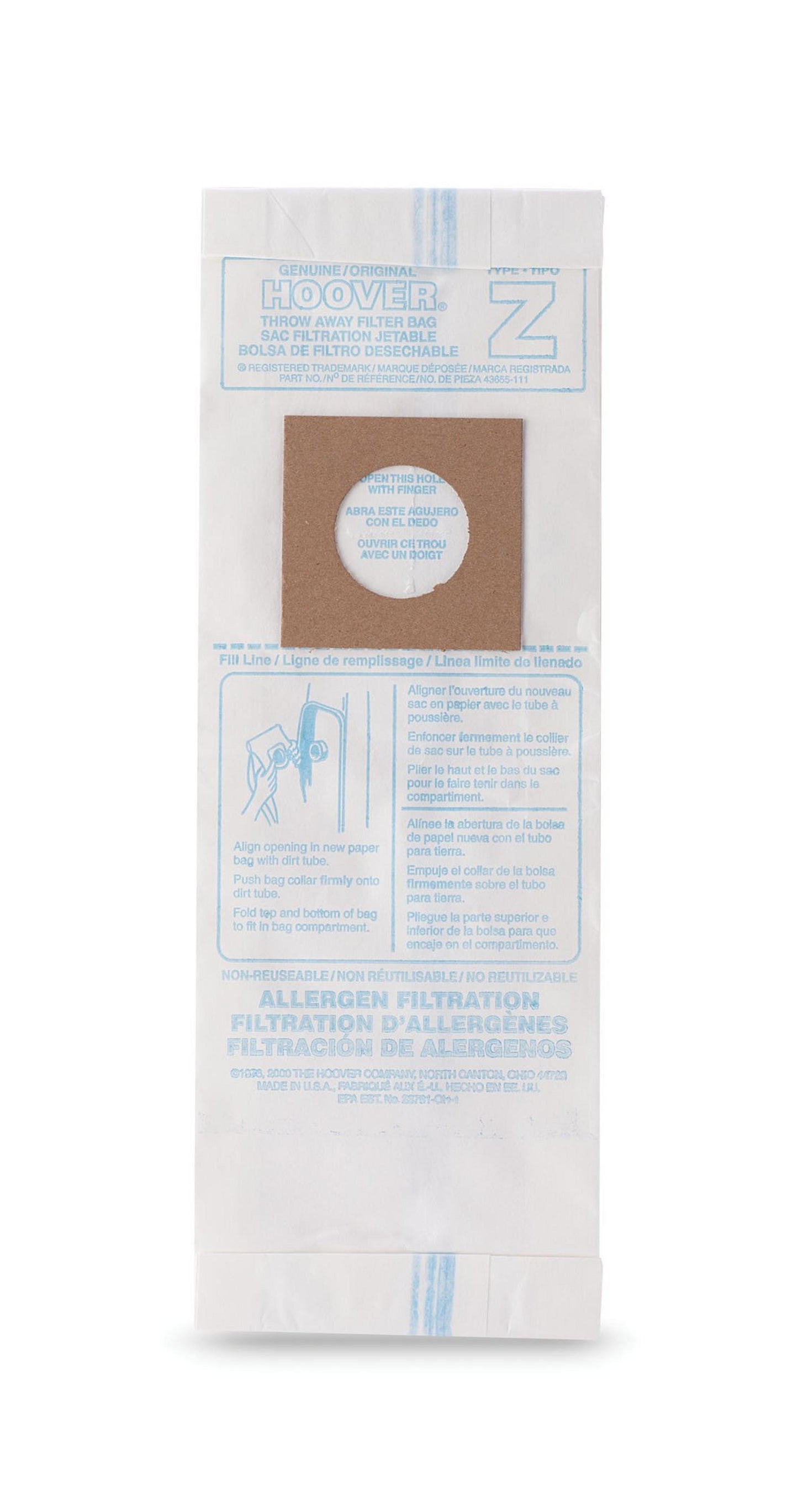 Type Z Allergen Bag - 3 Pack